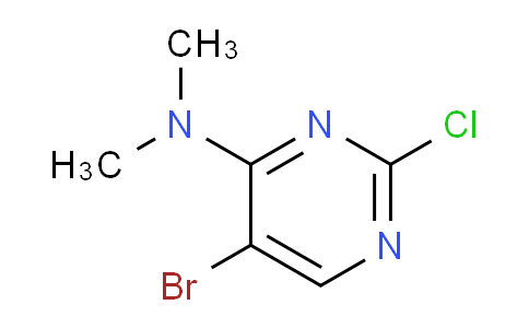 CAS No. 57054-86-1, 5-Bromo-2-chloro-N,N-dimethylpyrimidin-4-amine