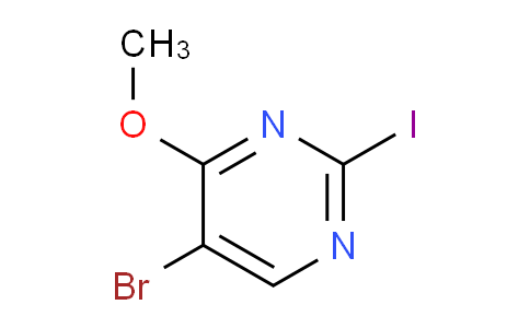 CAS No. 1443792-51-5, 5-Bromo-2-iodo-4-methoxypyrimidine