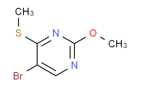 CAS No. 59549-52-9, 5-Bromo-2-methoxy-4-(methylthio)pyrimidine