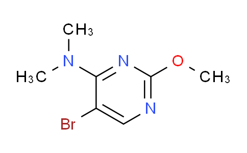 CAS No. 57054-81-6, 5-Bromo-2-methoxy-N,N-dimethylpyrimidin-4-amine
