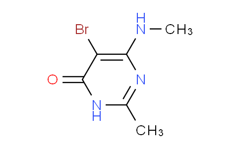 CAS No. 1135283-28-1, 5-Bromo-2-methyl-6-(methylamino)pyrimidin-4(3H)-one