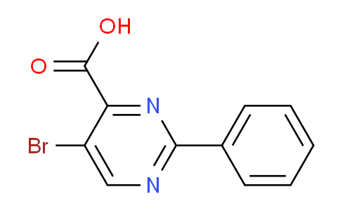 CAS No. 179260-95-8, 5-Bromo-2-phenylpyrimidine-4-carboxylic acid