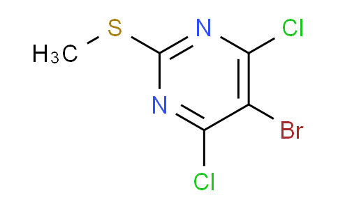 CAS No. 98136-20-0, 5-Bromo-4,6-dichloro-2-(methylthio)pyrimidine