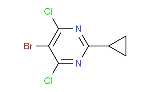 CAS No. 1539785-51-7, 5-Bromo-4,6-dichloro-2-cyclopropylpyrimidine
