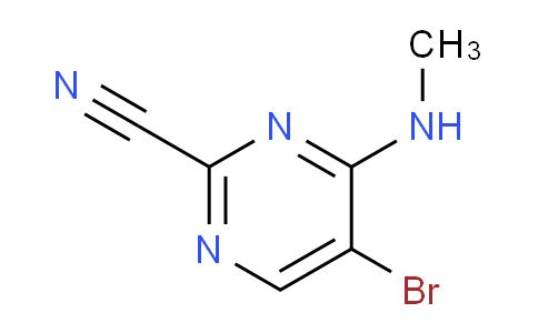 CAS No. 1596360-12-1, 5-Bromo-4-(methylamino)pyrimidine-2-carbonitrile