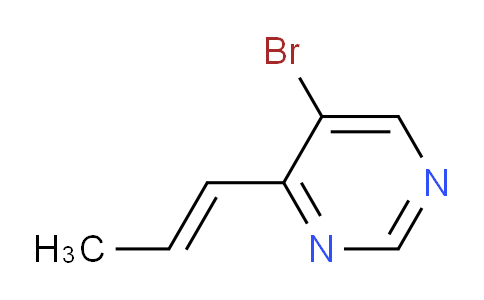 CAS No. 1375303-41-5, 5-Bromo-4-(prop-1-en-1-yl)pyrimidine