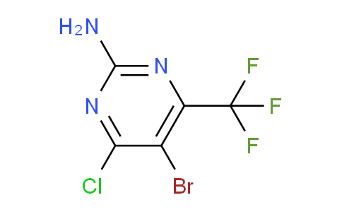 CAS No. 1240598-08-6, 5-Bromo-4-chloro-6-(trifluoromethyl)pyrimidin-2-amine