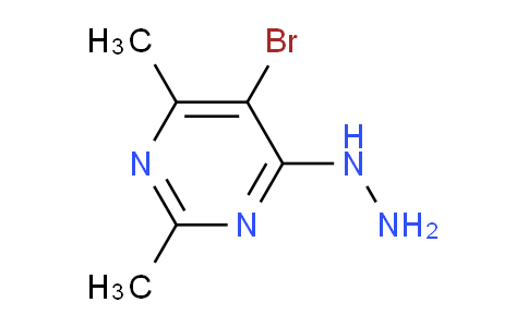 CAS No. 69696-36-2, 5-Bromo-4-hydrazinyl-2,6-dimethylpyrimidine