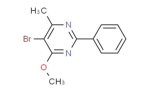 CAS No. 1823815-59-3, 5-Bromo-4-methoxy-6-methyl-2-phenylpyrimidine