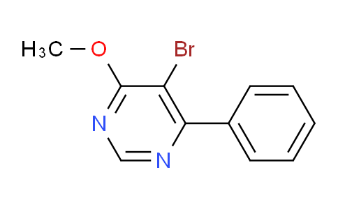 CAS No. 5076-79-9, 5-Bromo-4-methoxy-6-phenylpyrimidine