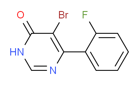 CAS No. 1443289-93-7, 5-Bromo-6-(2-fluorophenyl)pyrimidin-4(3H)-one