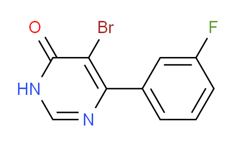 CAS No. 1443286-95-0, 5-Bromo-6-(3-fluorophenyl)pyrimidin-4(3H)-one