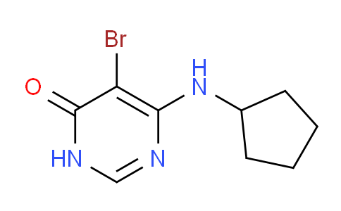 CAS No. 1592894-45-5, 5-Bromo-6-(cyclopentylamino)pyrimidin-4(3H)-one