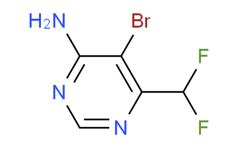 CAS No. 1706451-58-2, 5-Bromo-6-(difluoromethyl)pyrimidin-4-amine