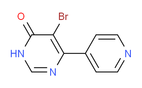CAS No. 1443287-96-4, 5-Bromo-6-(pyridin-4-yl)pyrimidin-4(3H)-one