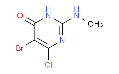 CAS No. 1706429-53-9, 5-Bromo-6-chloro-2-(methylamino)pyrimidin-4(3H)-one