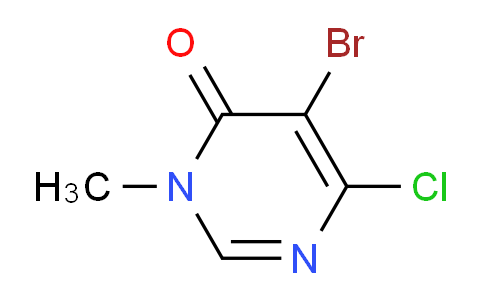 CAS No. 117113-95-8, 5-Bromo-6-chloro-3-methylpyrimidin-4(3H)-one