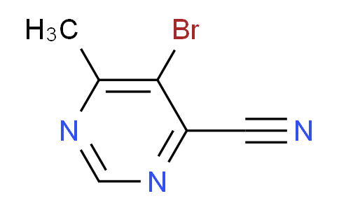 CAS No. 114969-85-6, 5-Bromo-6-methylpyrimidine-4-carbonitrile
