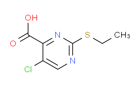 CAS No. 382610-58-4, 5-Chloro-2-(ethylthio)pyrimidine-4-carboxylic acid
