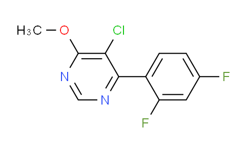 CAS No. 425407-07-4, 5-Chloro-4-(2,4-difluorophenyl)-6-methoxypyrimidine