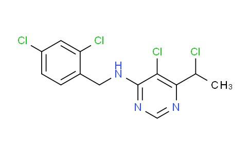 CAS No. 150011-11-3, 5-Chloro-6-(1-chloroethyl)-N-(2,4-dichlorobenzyl)pyrimidin-4-amine