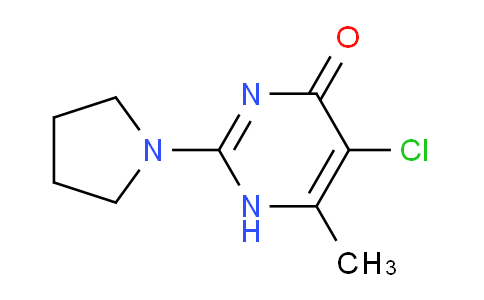 CAS No. 1379811-45-6, 5-Chloro-6-methyl-2-(pyrrolidin-1-yl)pyrimidin-4(1H)-one