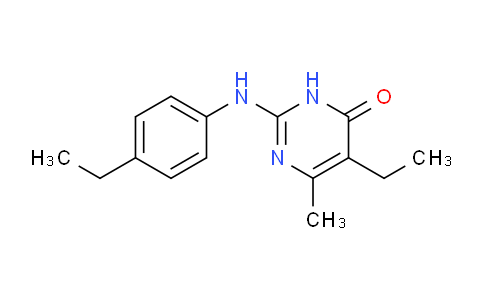 CAS No. 1306739-04-7, 5-Ethyl-2-((4-ethylphenyl)amino)-6-methylpyrimidin-4(3H)-one