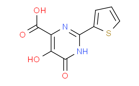 CAS No. 391680-79-8, 5-Hydroxy-6-oxo-2-(thiophen-2-yl)-1,6-dihydropyrimidine-4-carboxylic acid
