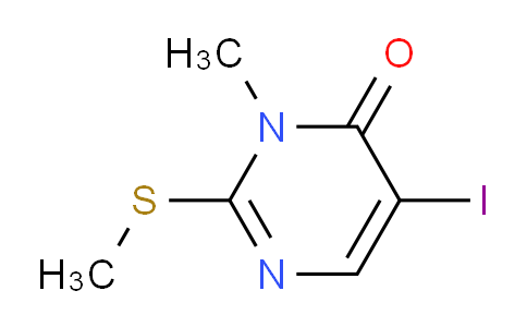 CAS No. 134039-53-5, 5-Iodo-3-methyl-2-(methylthio)pyrimidin-4(3H)-one