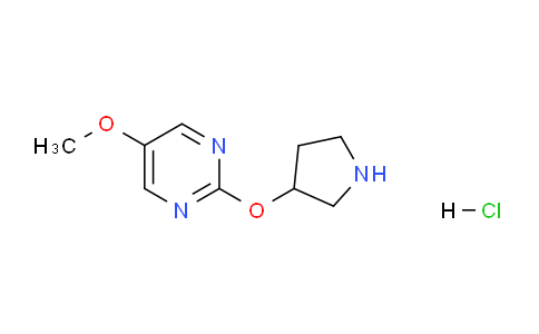 CAS No. 1707602-57-0, 5-Methoxy-2-(pyrrolidin-3-yloxy)pyrimidine hydrochloride