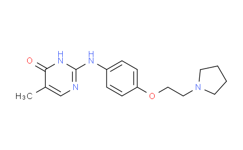 CAS No. 1138473-53-6, 5-Methyl-2-((4-(2-(pyrrolidin-1-yl)ethoxy)phenyl)amino)pyrimidin-4(3H)-one