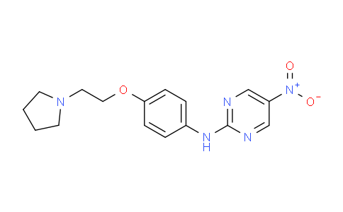 CAS No. 910904-64-2, 5-Nitro-N-(4-(2-(pyrrolidin-1-yl)ethoxy)phenyl)pyrimidin-2-amine