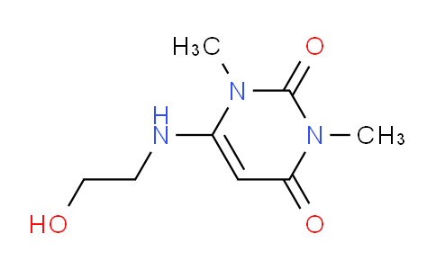 CAS No. 5770-44-5, 6-((2-Hydroxyethyl)amino)-1,3-dimethylpyrimidine-2,4(1H,3H)-dione