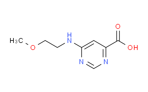CAS No. 933728-94-0, 6-((2-Methoxyethyl)amino)pyrimidine-4-carboxylic acid