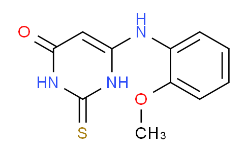 CAS No. 1365941-55-4, 6-((2-Methoxyphenyl)amino)-2-thioxo-2,3-dihydropyrimidin-4(1H)-one