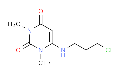 CAS No. 34654-81-4, 6-((3-Chloropropyl)amino)-1,3-dimethylpyrimidine-2,4(1H,3H)-dione