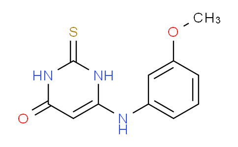 CAS No. 1365938-93-7, 6-((3-Methoxyphenyl)amino)-2-thioxo-2,3-dihydropyrimidin-4(1H)-one