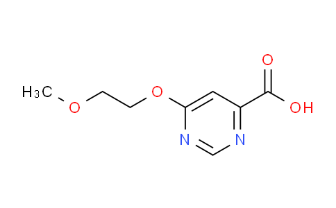 CAS No. 1439896-85-1, 6-(2-Methoxyethoxy)pyrimidine-4-carboxylic acid