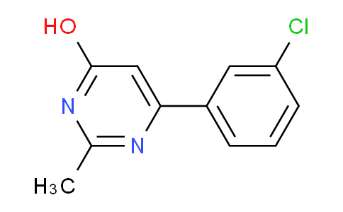 CAS No. 1412957-57-3, 6-(3-Chlorophenyl)-2-methylpyrimidin-4-ol