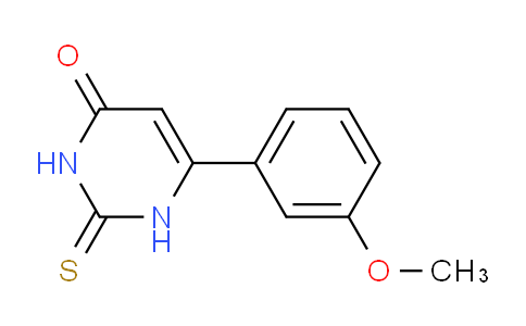 CAS No. 33166-84-6, 6-(3-Methoxyphenyl)-2-thioxo-2,3-dihydropyrimidin-4(1H)-one