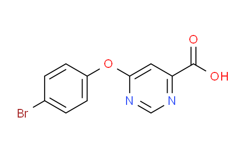 CAS No. 1710283-38-7, 6-(4-Bromophenoxy)pyrimidine-4-carboxylic acid