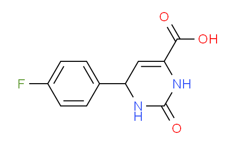 CAS No. 721915-55-5, 6-(4-Fluorophenyl)-2-oxo-1,2,3,6-tetrahydropyrimidine-4-carboxylic acid