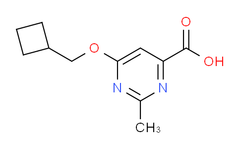 CAS No. 1707563-23-2, 6-(Cyclobutylmethoxy)-2-methylpyrimidine-4-carboxylic acid