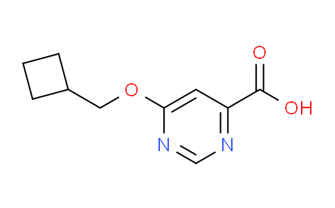 CAS No. 1439897-87-6, 6-(Cyclobutylmethoxy)pyrimidine-4-carboxylic acid