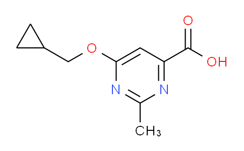 CAS No. 1708254-98-1, 6-(Cyclopropylmethoxy)-2-methylpyrimidine-4-carboxylic acid