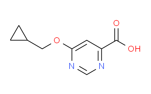 CAS No. 1439896-30-6, 6-(Cyclopropylmethoxy)pyrimidine-4-carboxylic acid