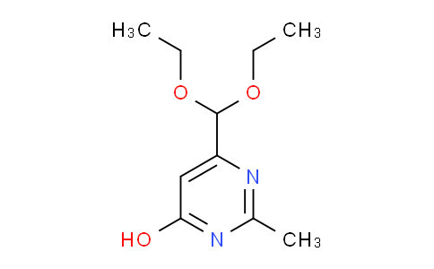 CAS No. 1820619-66-6, 6-(Diethoxymethyl)-2-methylpyrimidin-4-ol