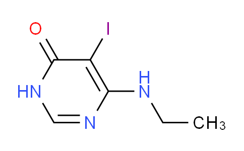CAS No. 1597391-41-7, 6-(Ethylamino)-5-iodopyrimidin-4(3H)-one