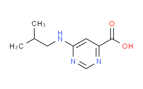 CAS No. 1368443-32-6, 6-(Isobutylamino)pyrimidine-4-carboxylic acid