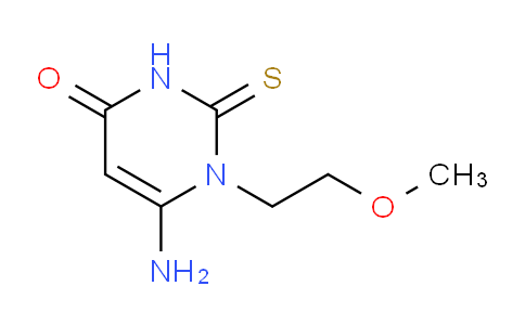 CAS No. 436094-96-1, 6-Amino-1-(2-methoxyethyl)-2-thioxo-2,3-dihydropyrimidin-4(1H)-one